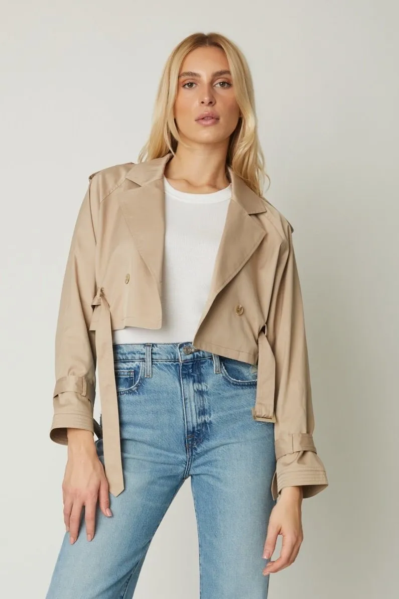 OLIVIA CROPPED TRENCH