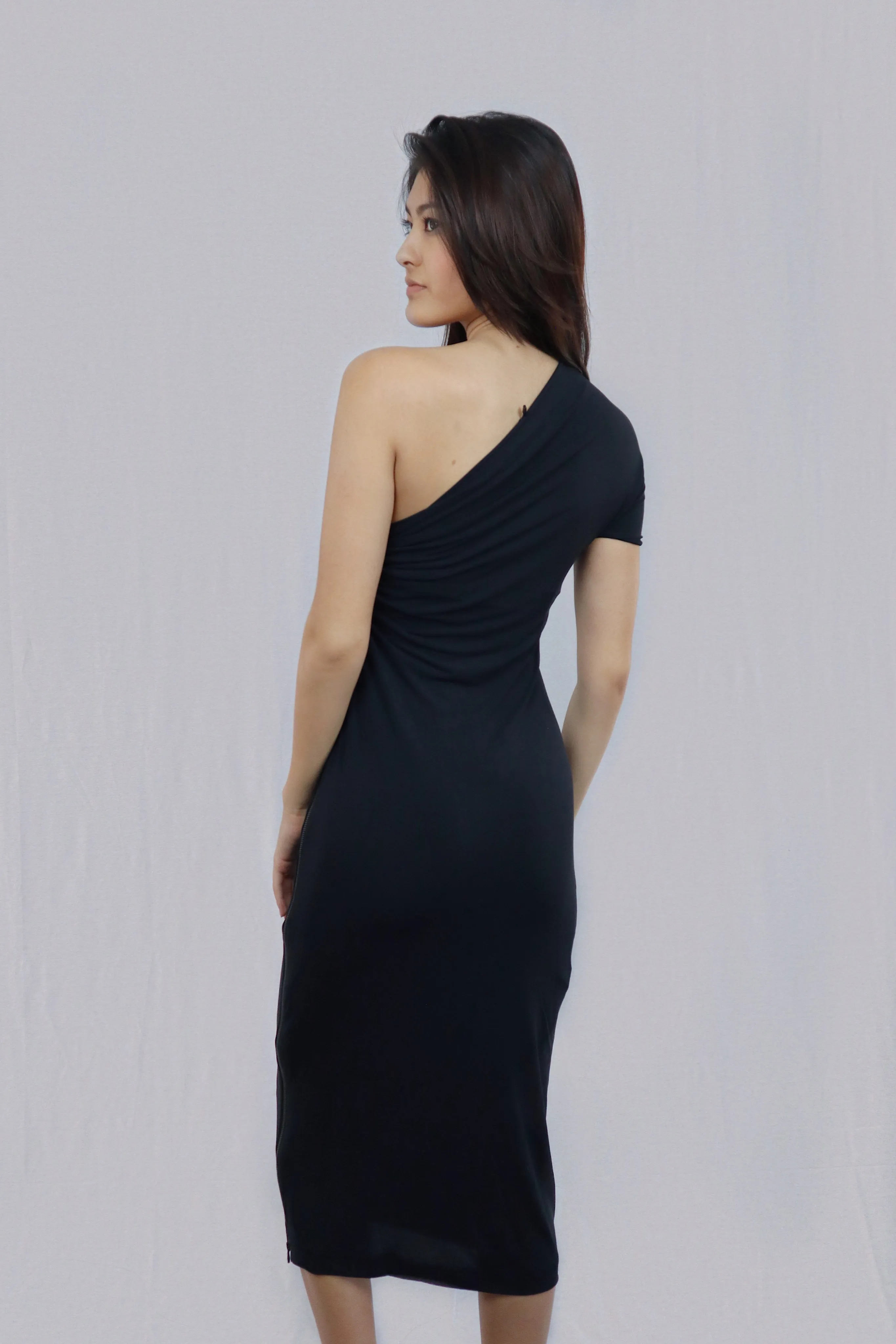 One Shoulder Little Black Dress