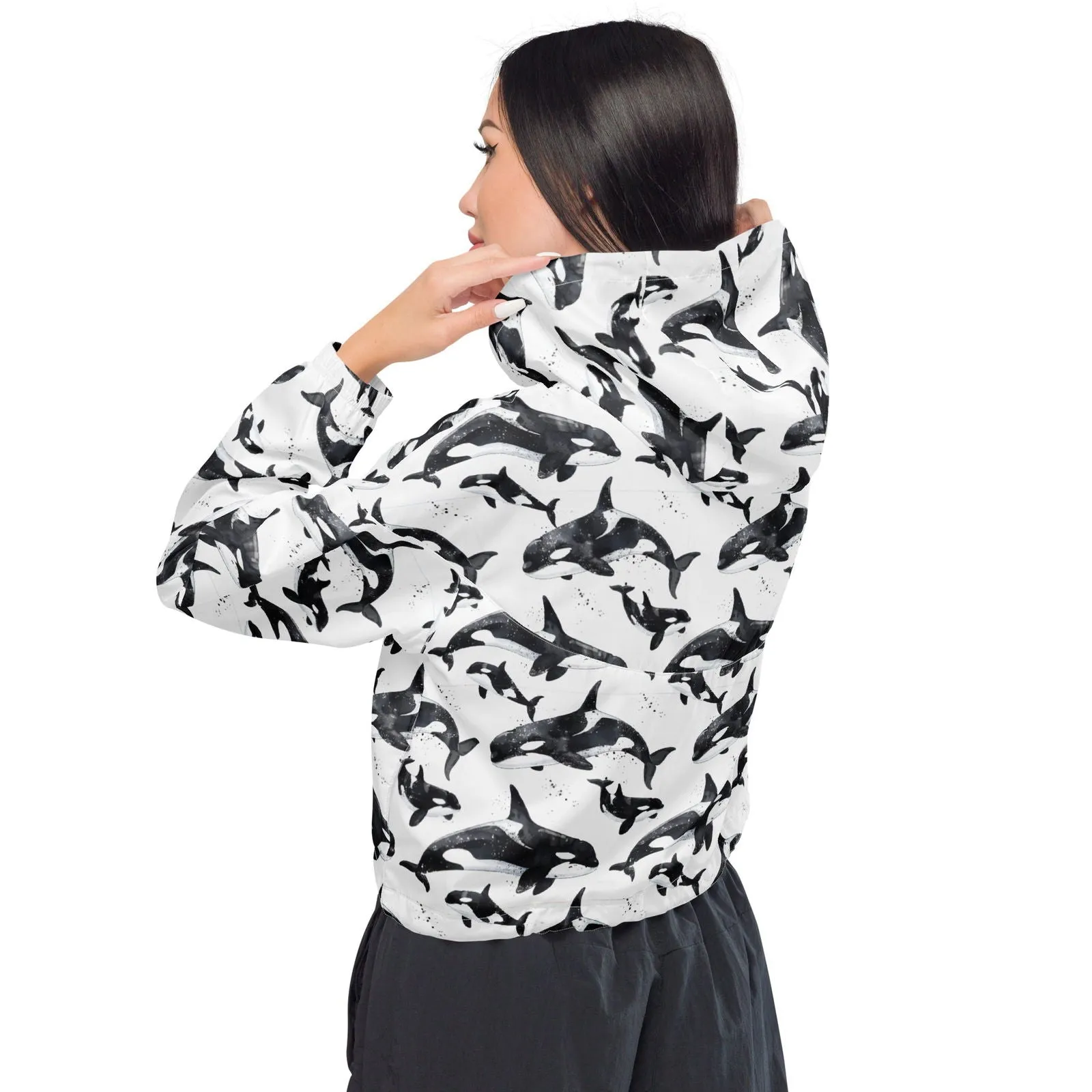 Orca Pod Women’s cropped Windbreaker