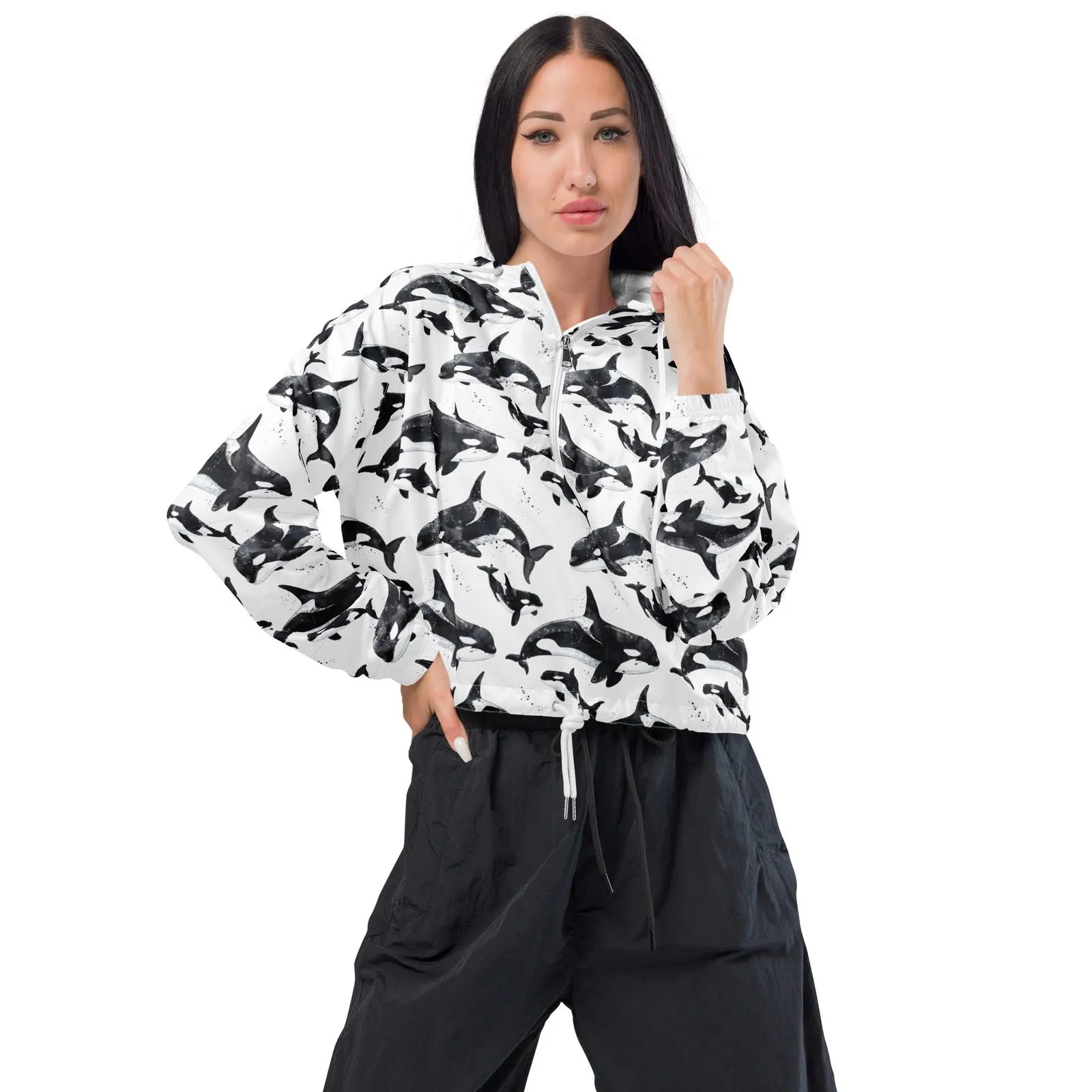 Orca Pod Women’s cropped Windbreaker