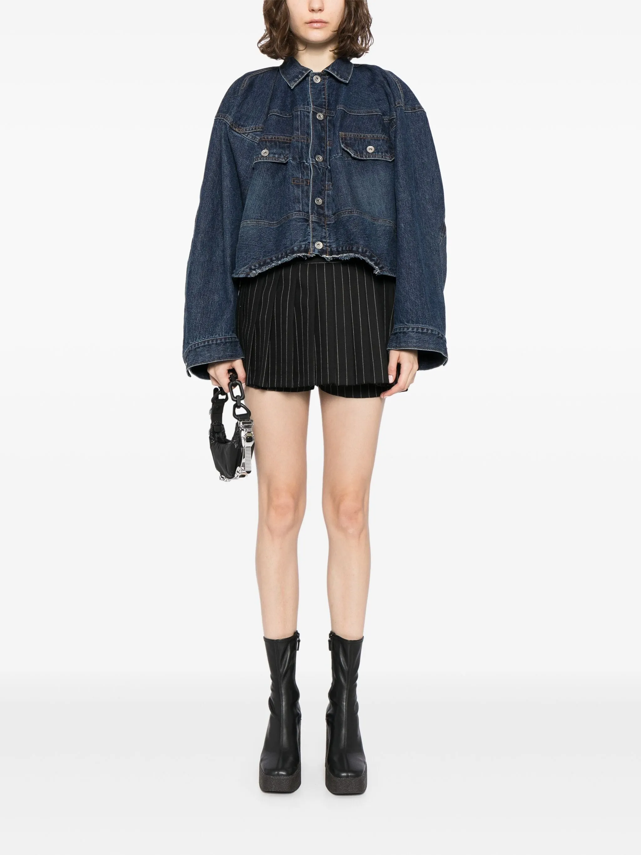 OVERSIZE CROPPED DENIM JACKET