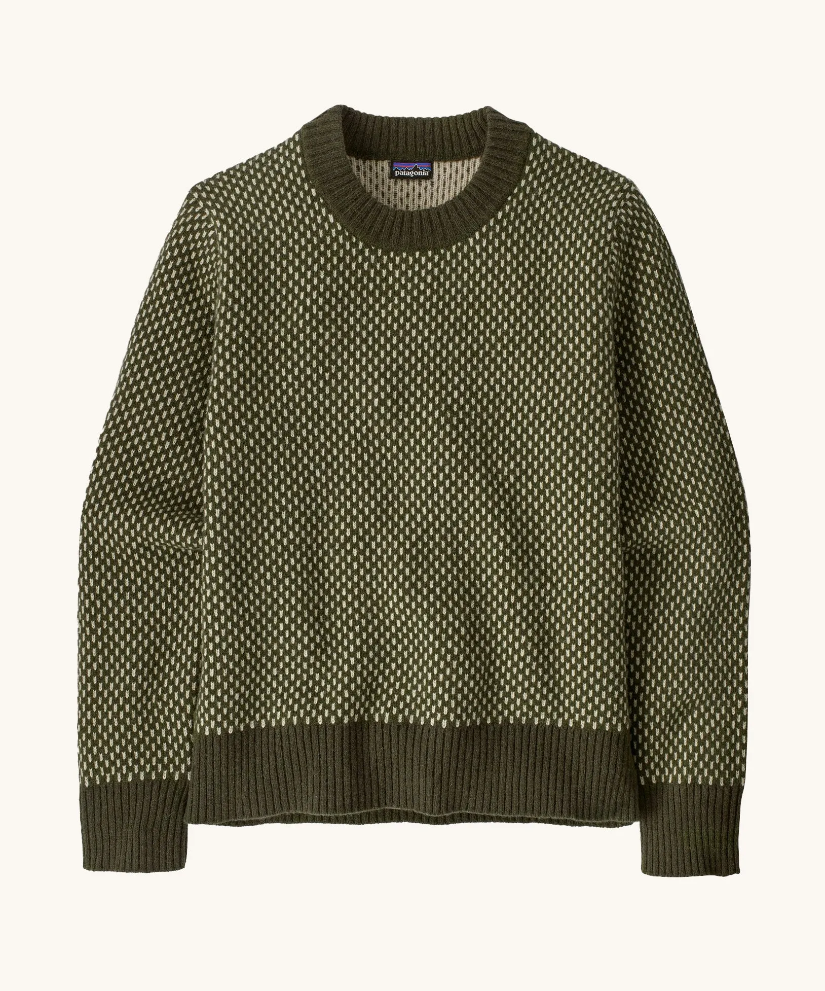 Patagonia Women's Recycled Wool-Blend Crewneck Sweater - Needle Green