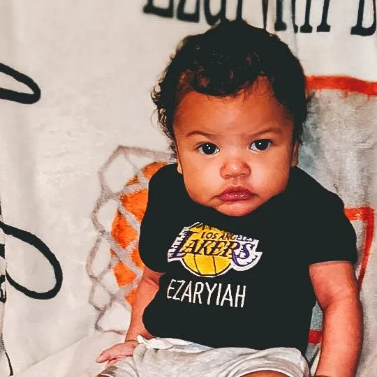 Personalized Los Angeles Lakers Bodysuit