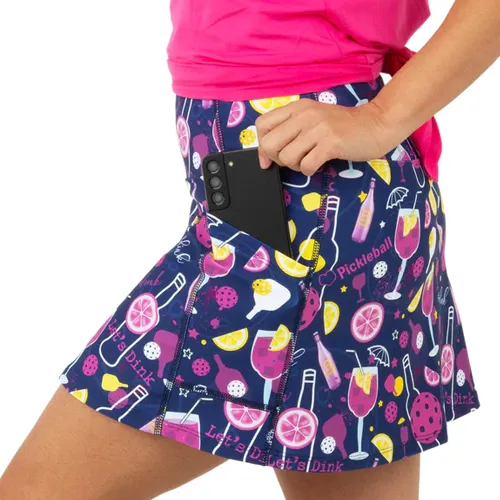 Pickleball Dinks & Drinks Pocket Skort