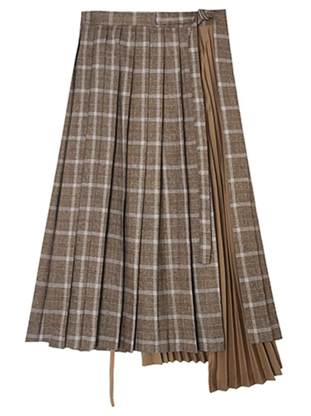 Plaid Pleated Skirt