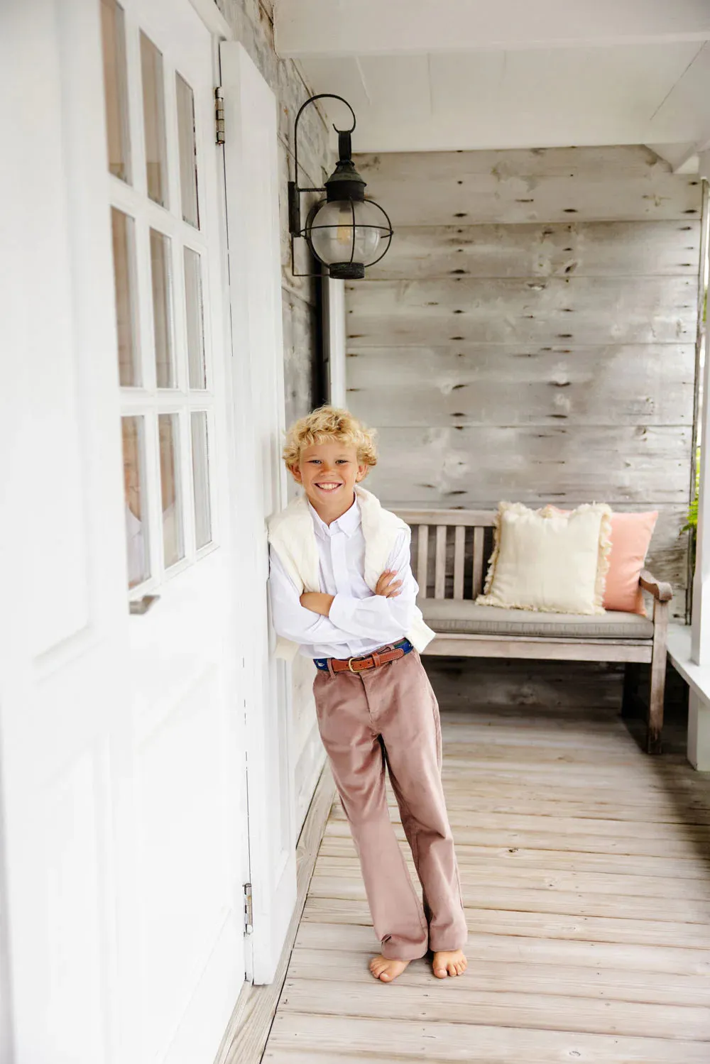 Prep School Pants - Gray Bay Brown Cord