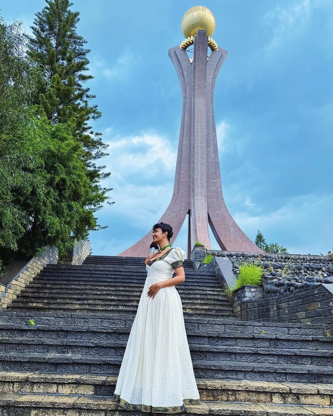 Pretty Sweetheart Neckline Habesha Dress: for Any Events Big and Small Traditional Ethiopian Dress