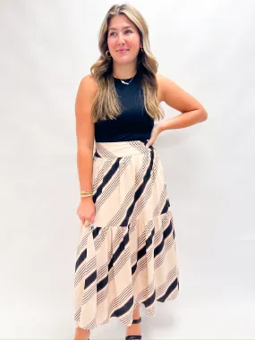 Rally Striped Maxi Skirt