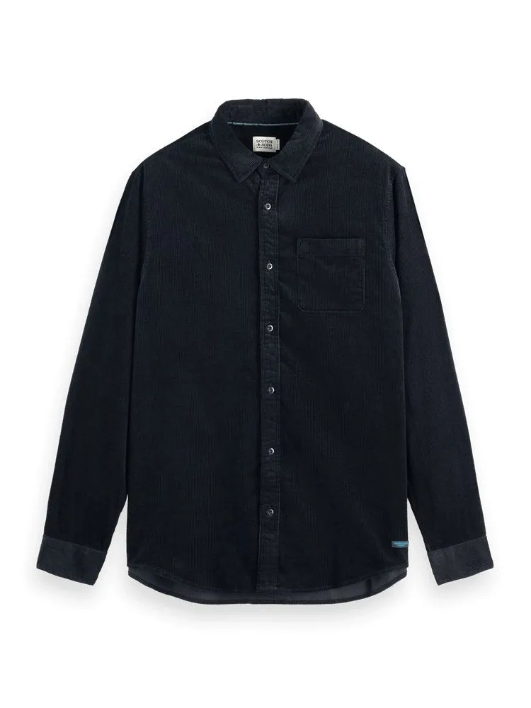 SCOTCH&SODA - Regular-Fit Solid Corduroy Shirt