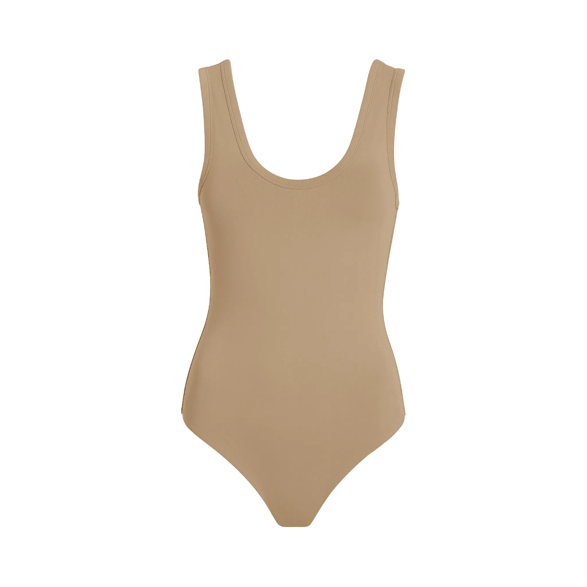 Seamless Scoop Tank Bodysuit | Oat