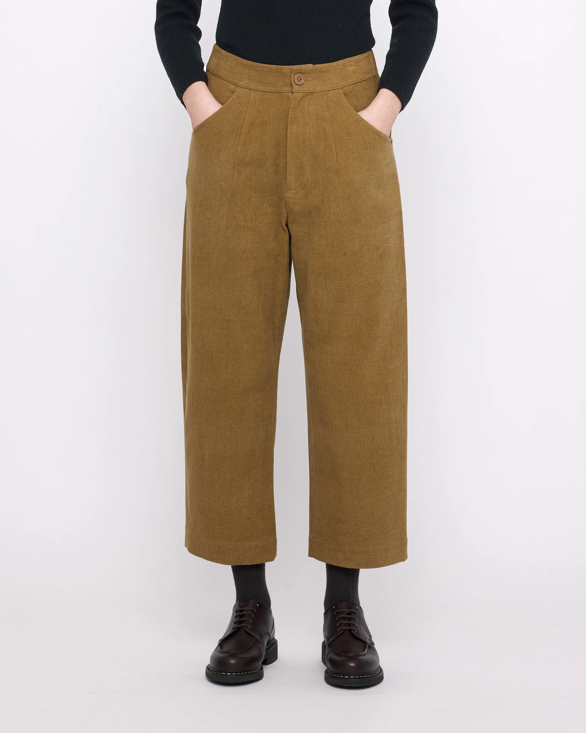 Signature Curve Legged Trouser - Heavy Canvas Edition - Kelp Brown