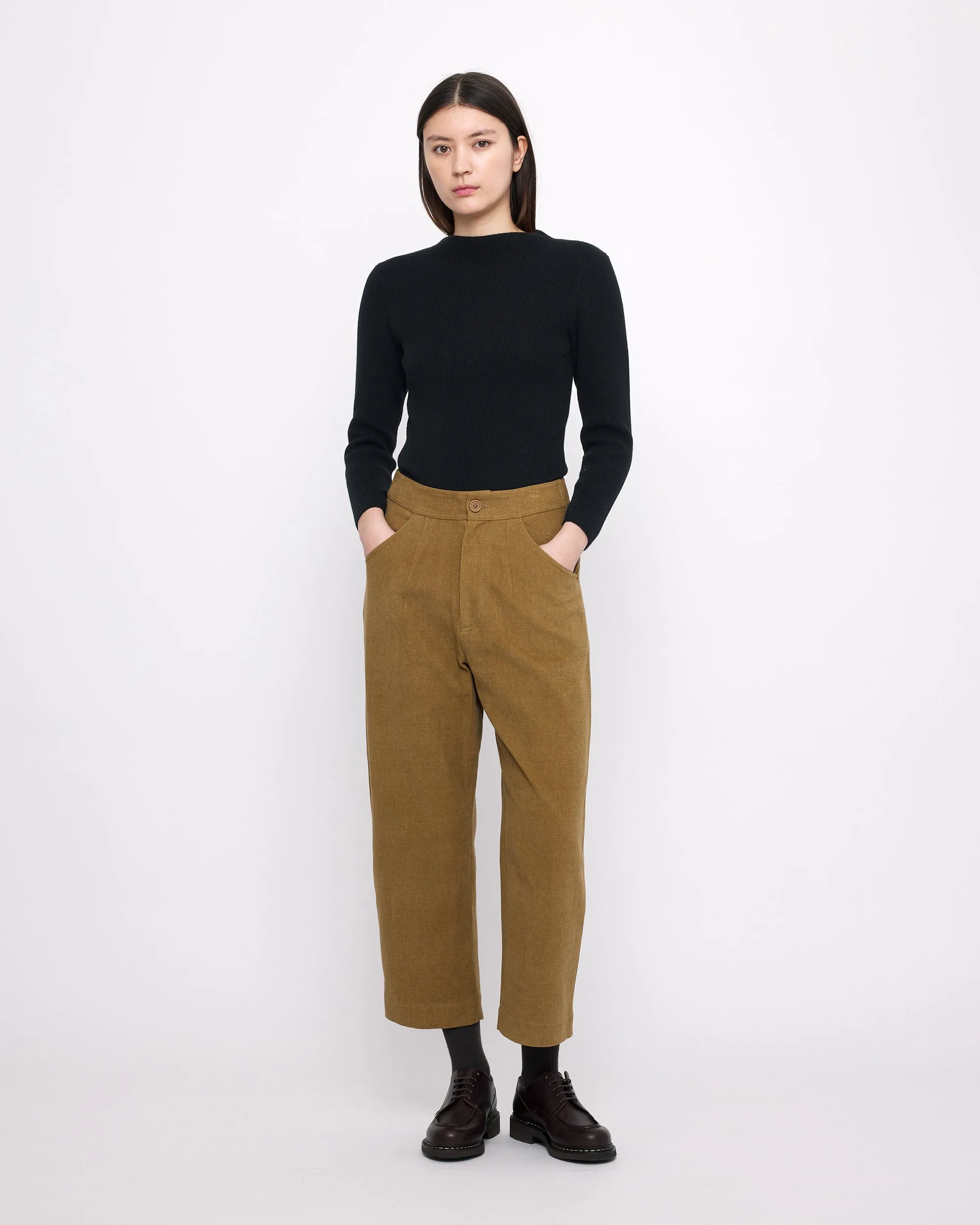 Signature Curve Legged Trouser - Heavy Canvas Edition - Kelp Brown