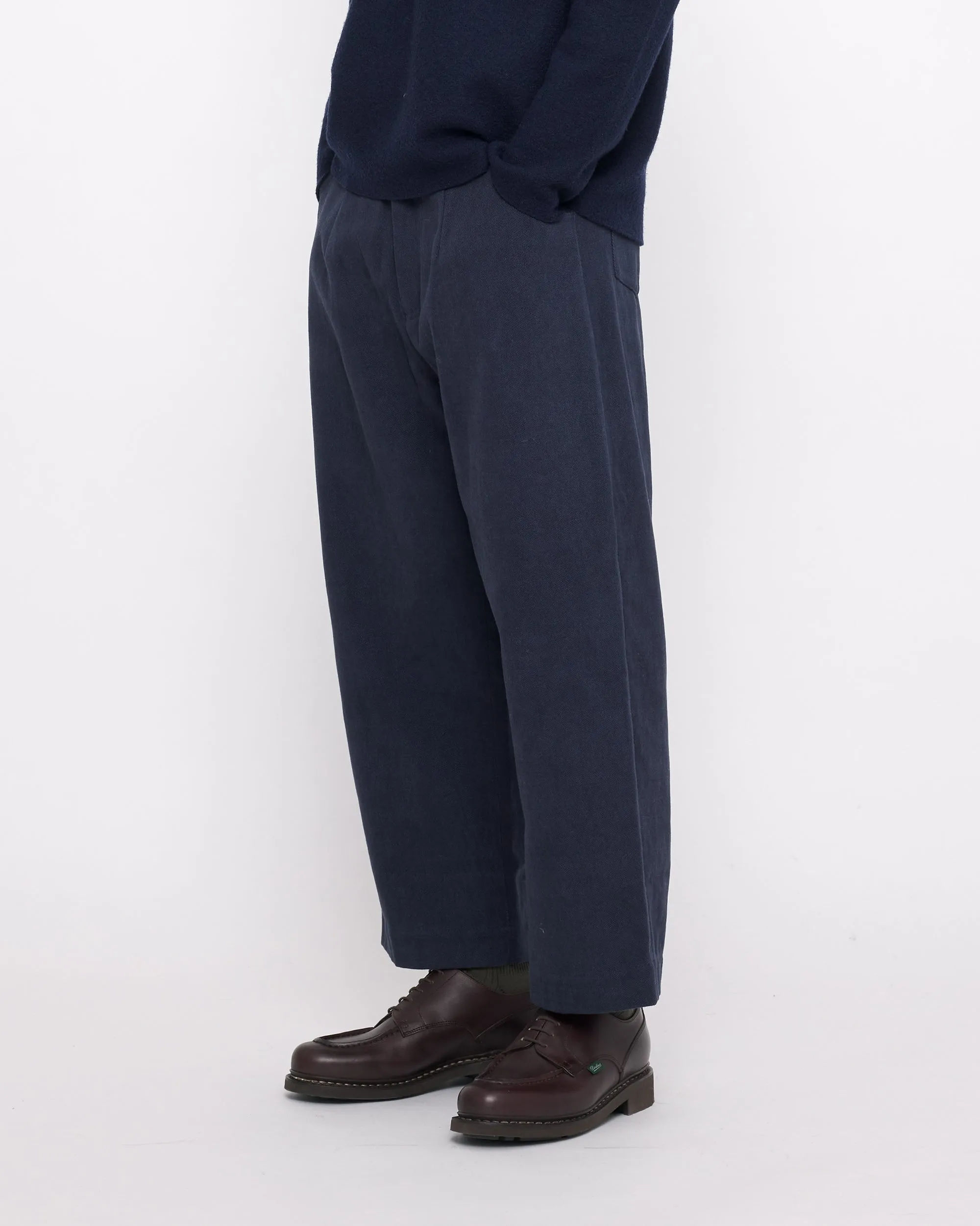 Signature Curve Legged Trouser - Heavy Canvas Edition - Navy