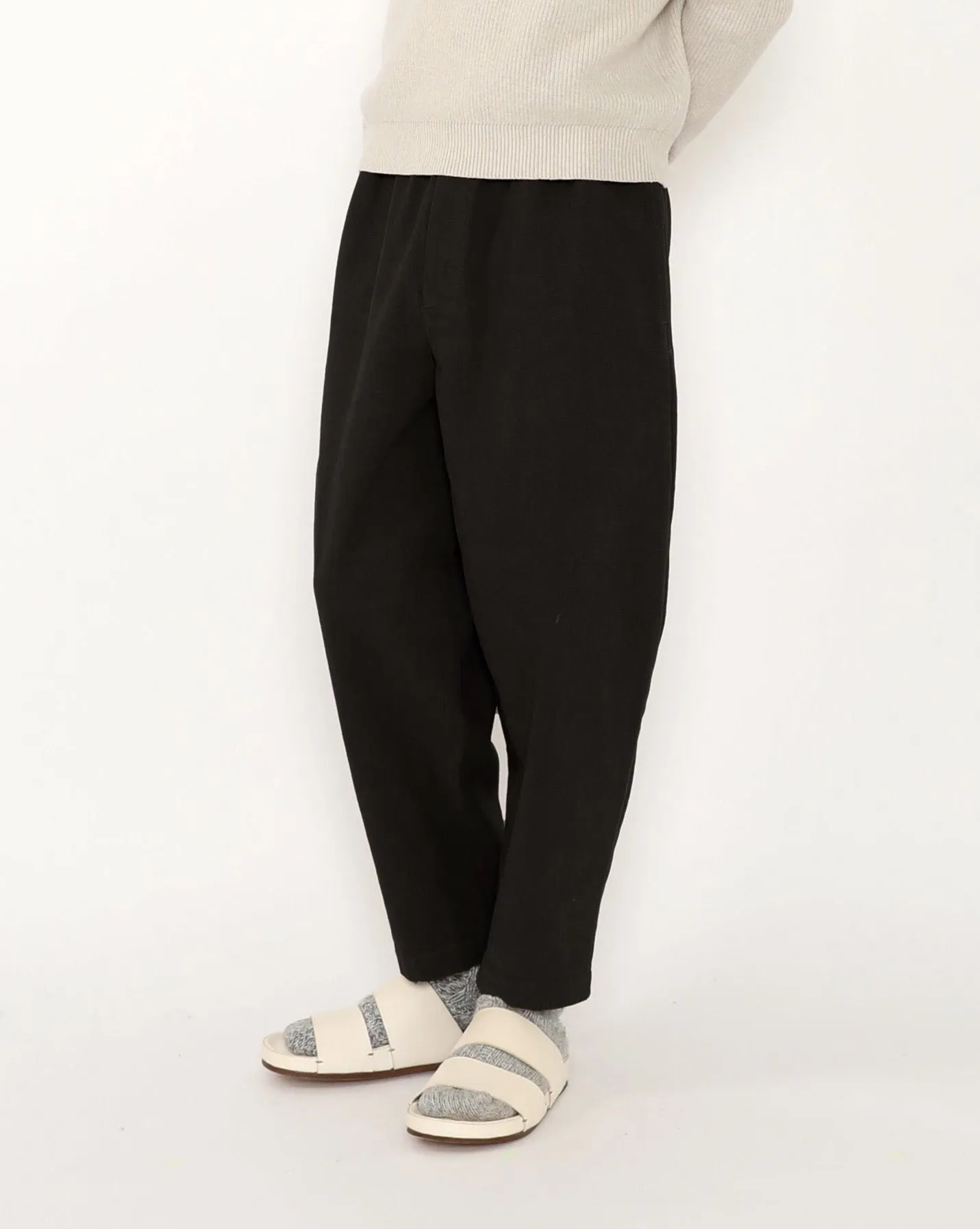 Signature Elastic Pull-Up Trouser - Heavy Canvas Edition - Black