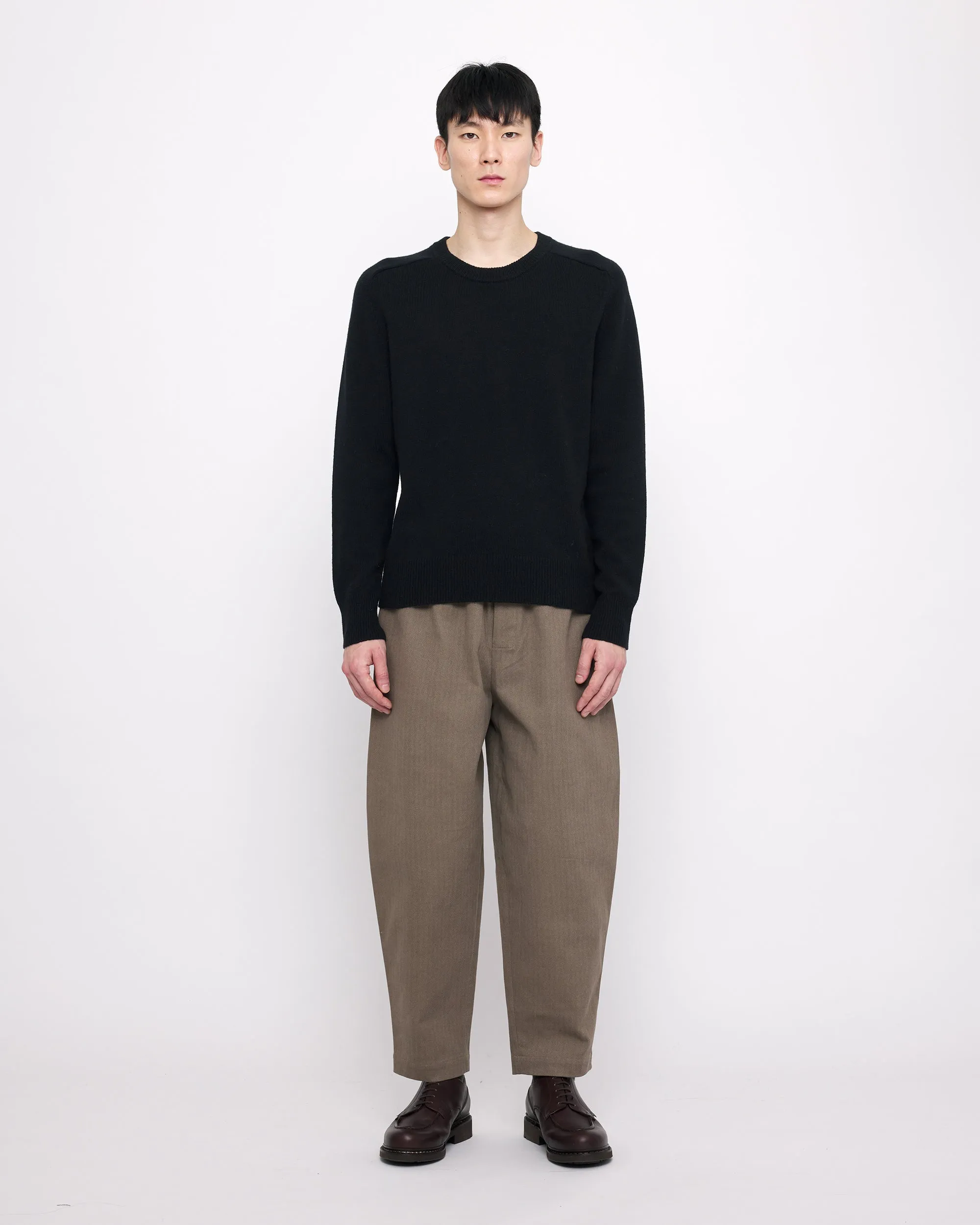 Signature Elastic Pull-Up Trouser - Heavy Canvas Edition - Umber