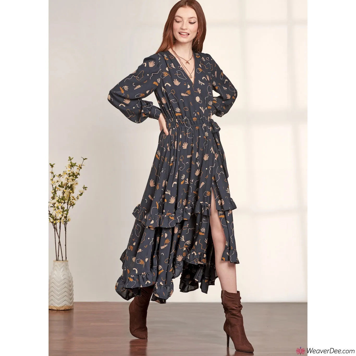 Simplicity Pattern S9639 Misses' Midi Wrap Dress