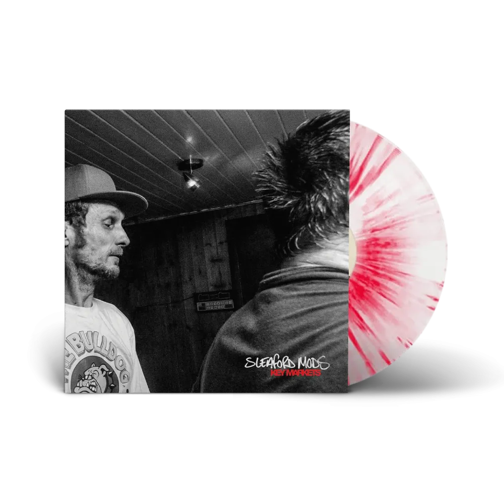 Sleaford Mods / Key Markets Red and White Splatter LP Vinyl