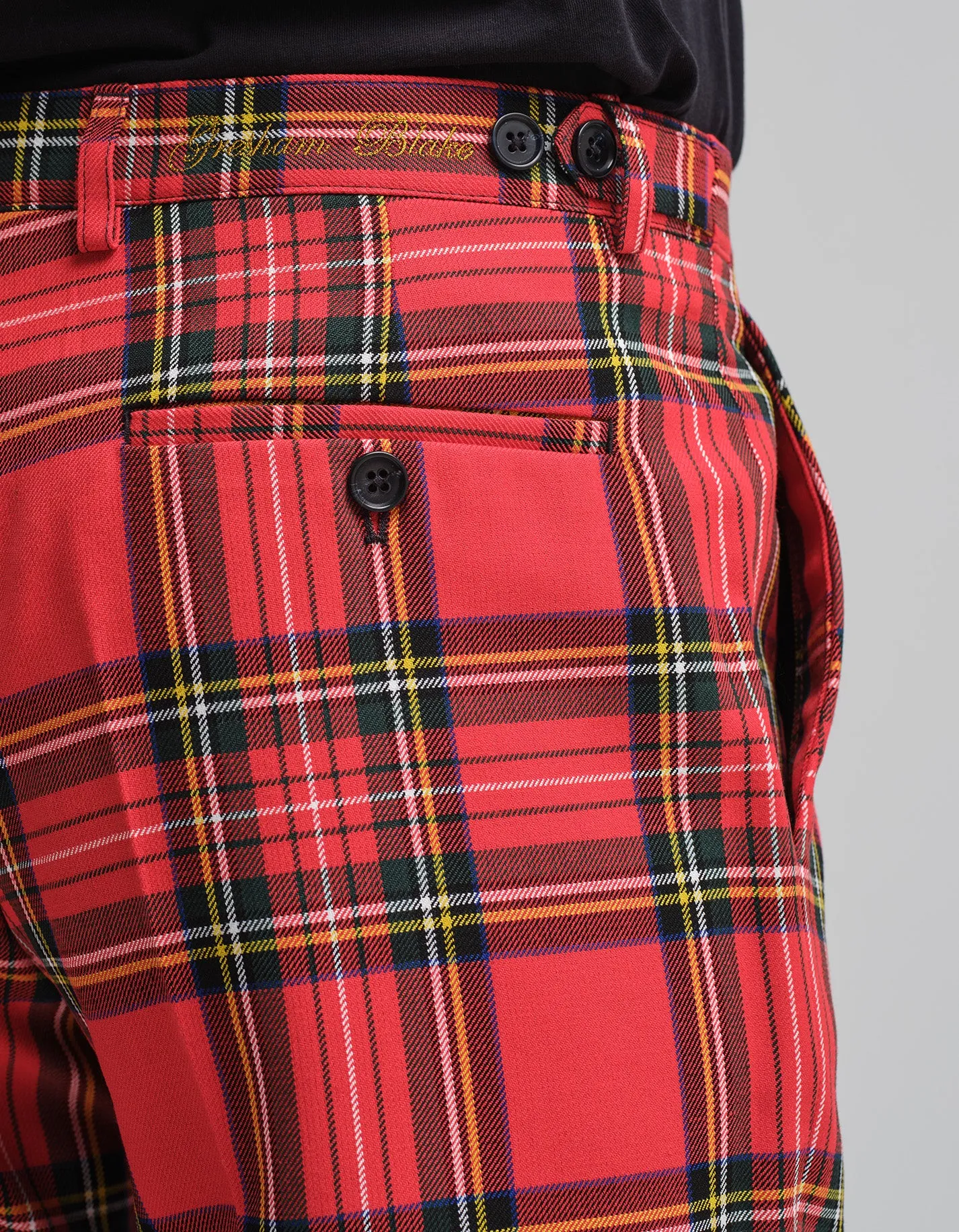 Stewart Royal Red Tartan Trouser