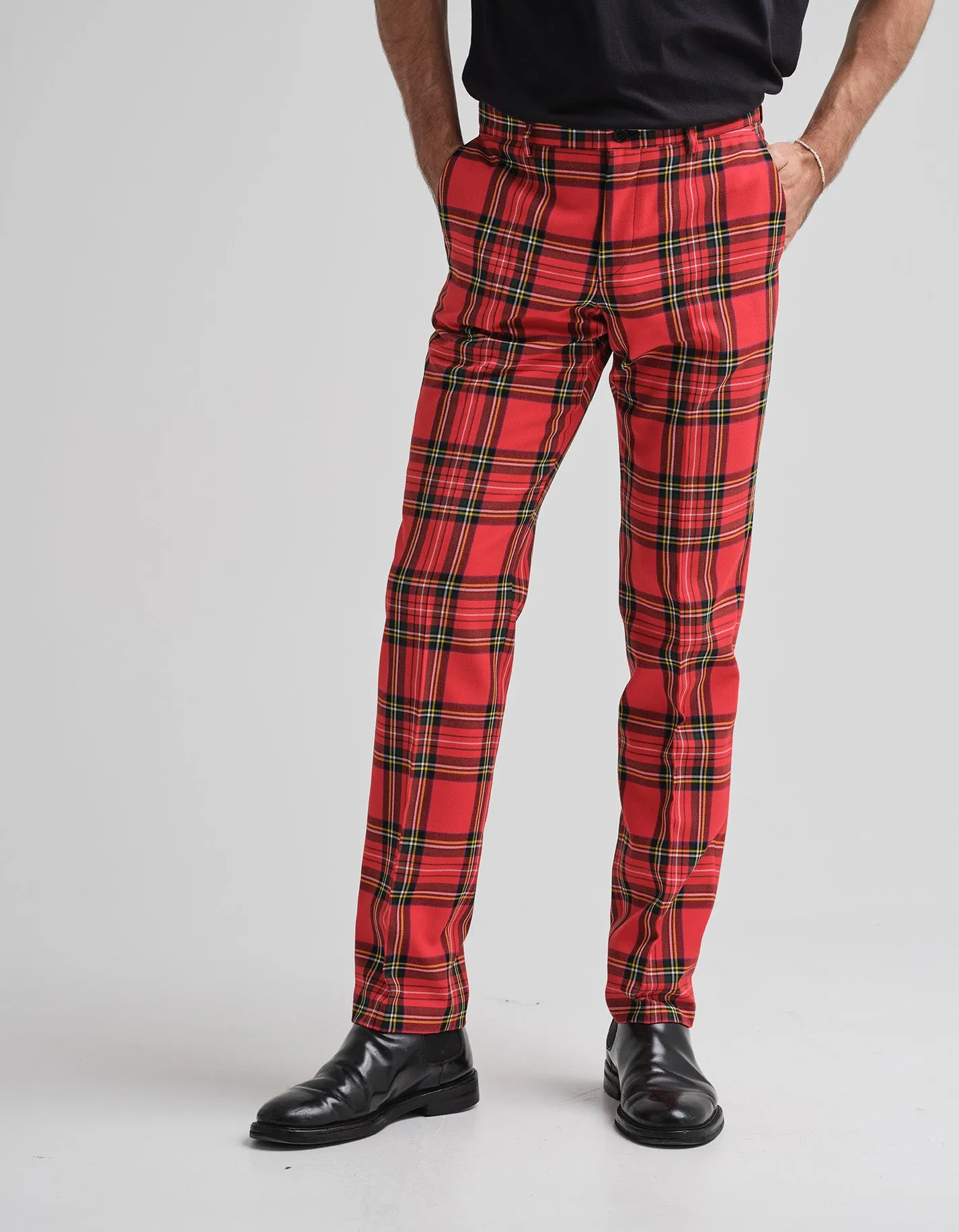 Stewart Royal Red Tartan Trouser