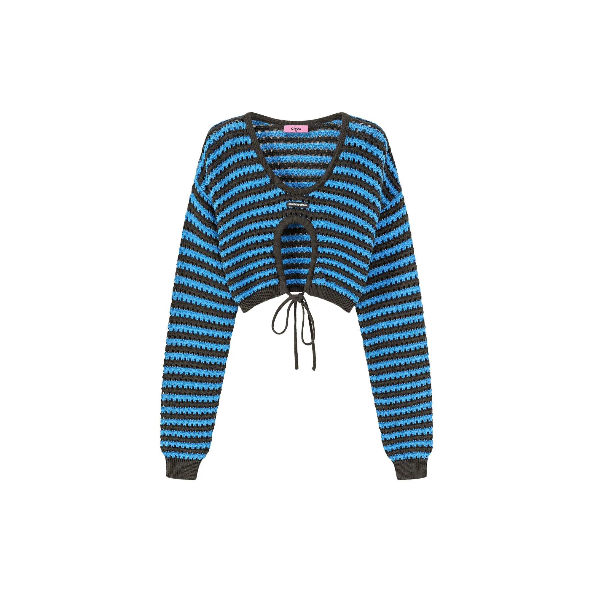 Stripe Knit Bolero Top