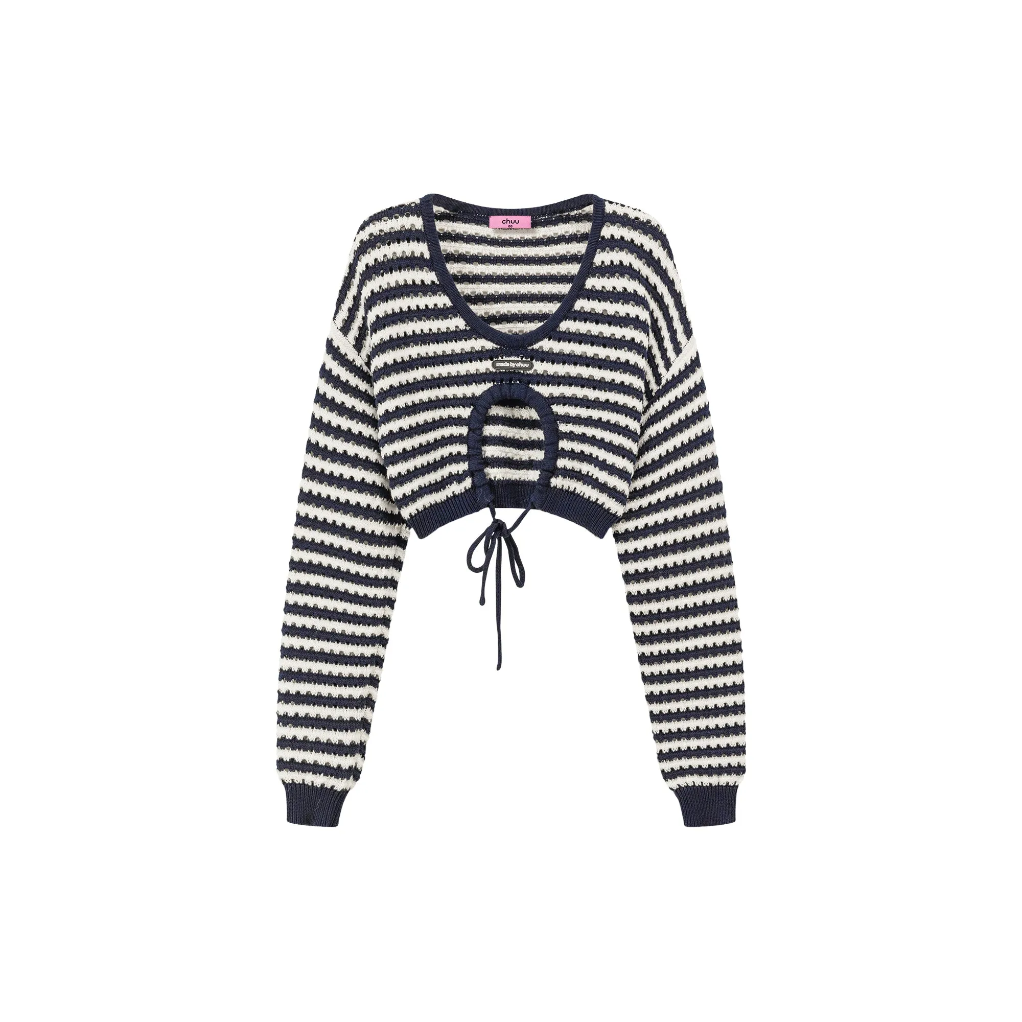 Stripe Knit Bolero Top