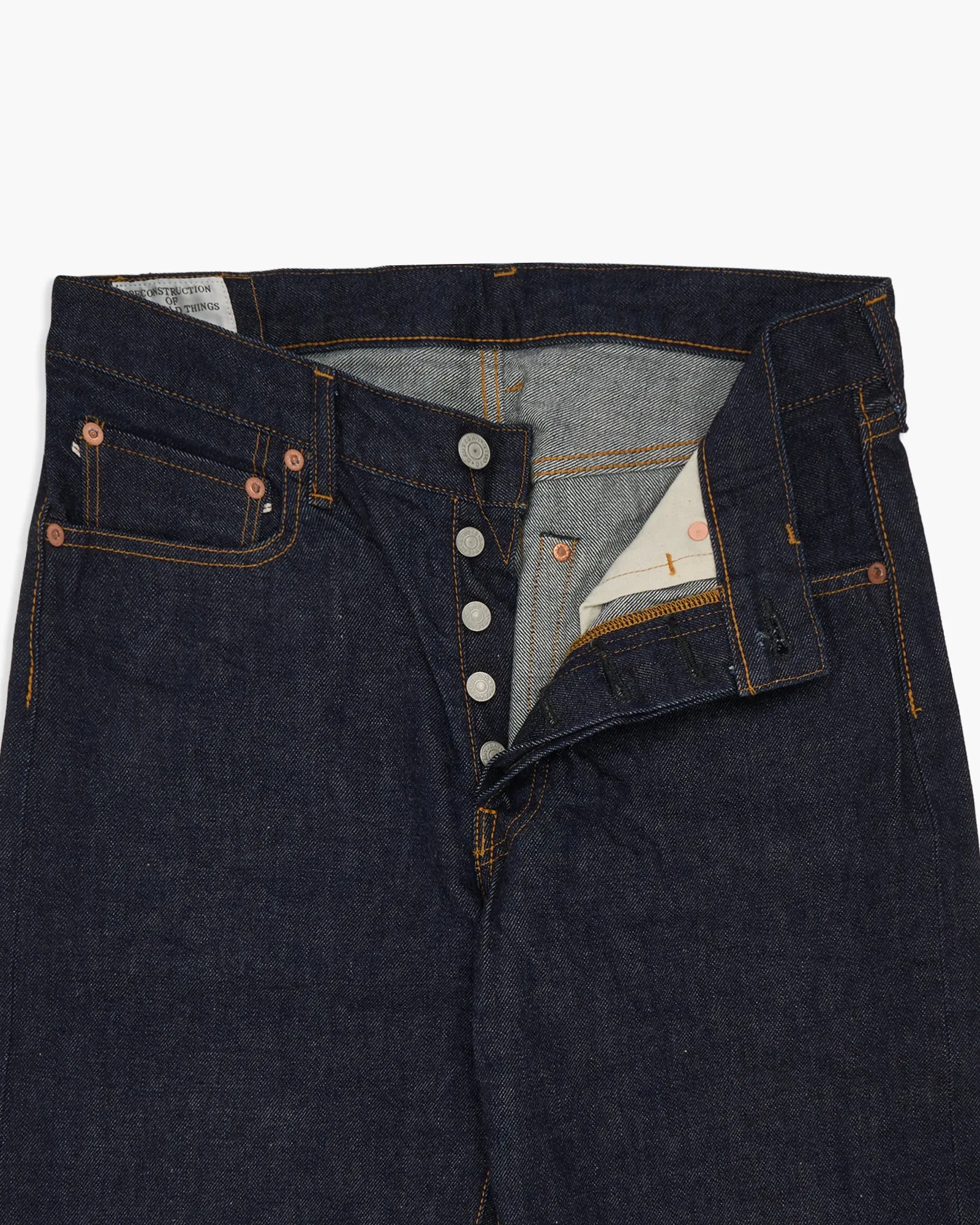 Studio D'Artisan D1891 Regular Straight Selvedge Jeans - Indigo Onewash