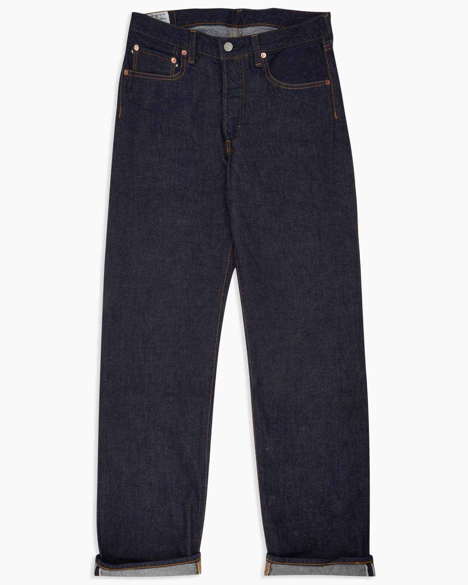 Studio D'Artisan D1891 Regular Straight Selvedge Jeans - Indigo Onewash