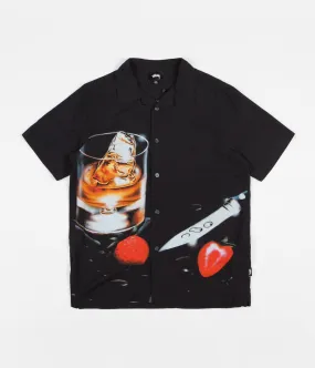 Stussy Cocktail Short Sleeve Shirt - Black