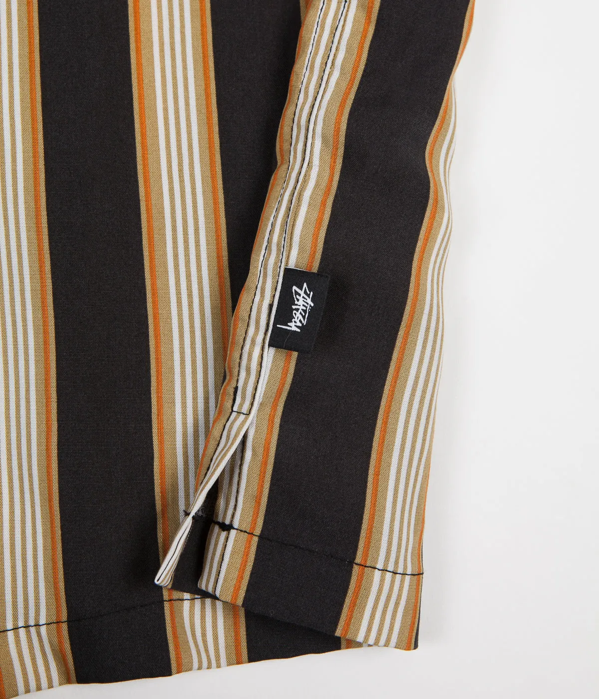 Stussy Cove Striped Shirt - Black