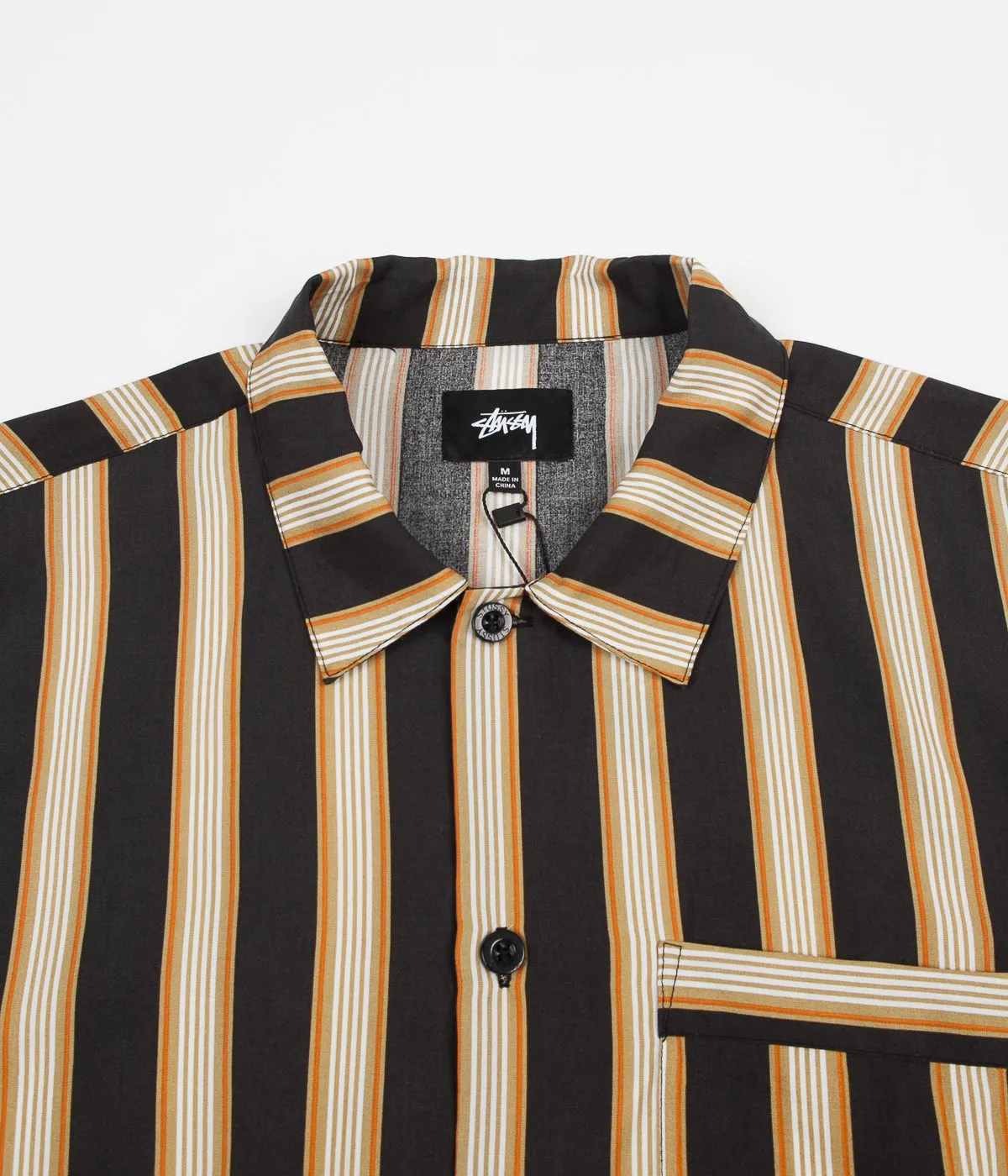 Stussy Cove Striped Shirt - Black