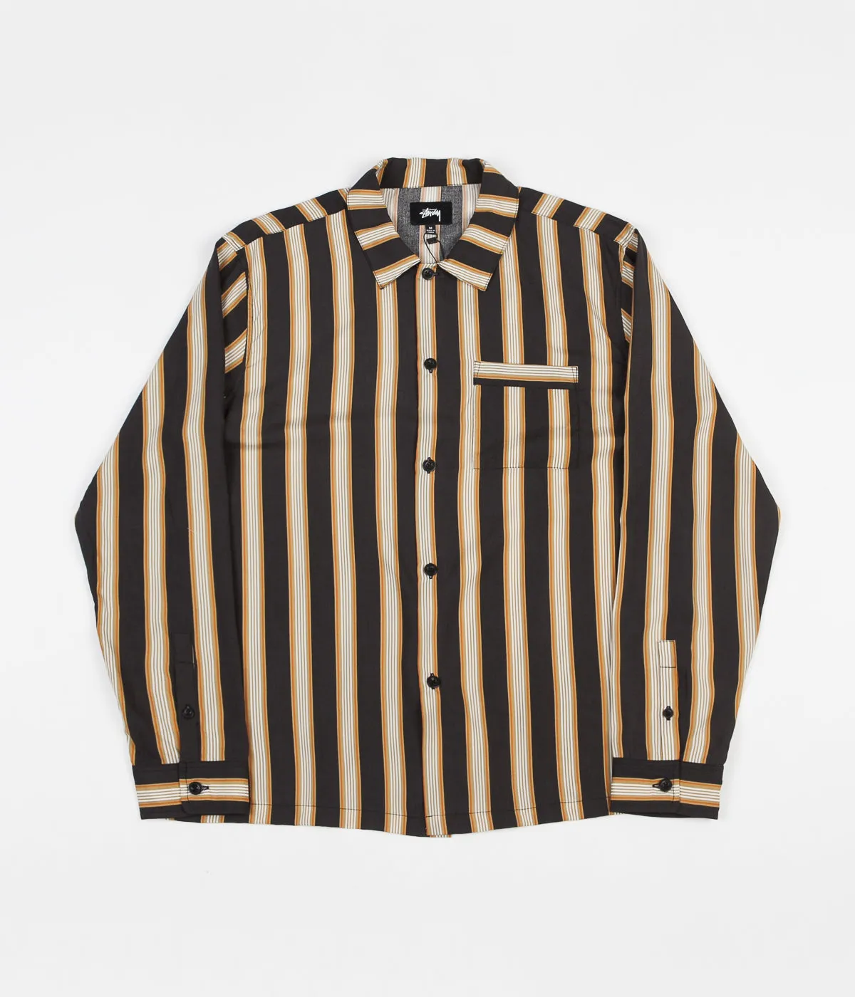 Stussy Cove Striped Shirt - Black