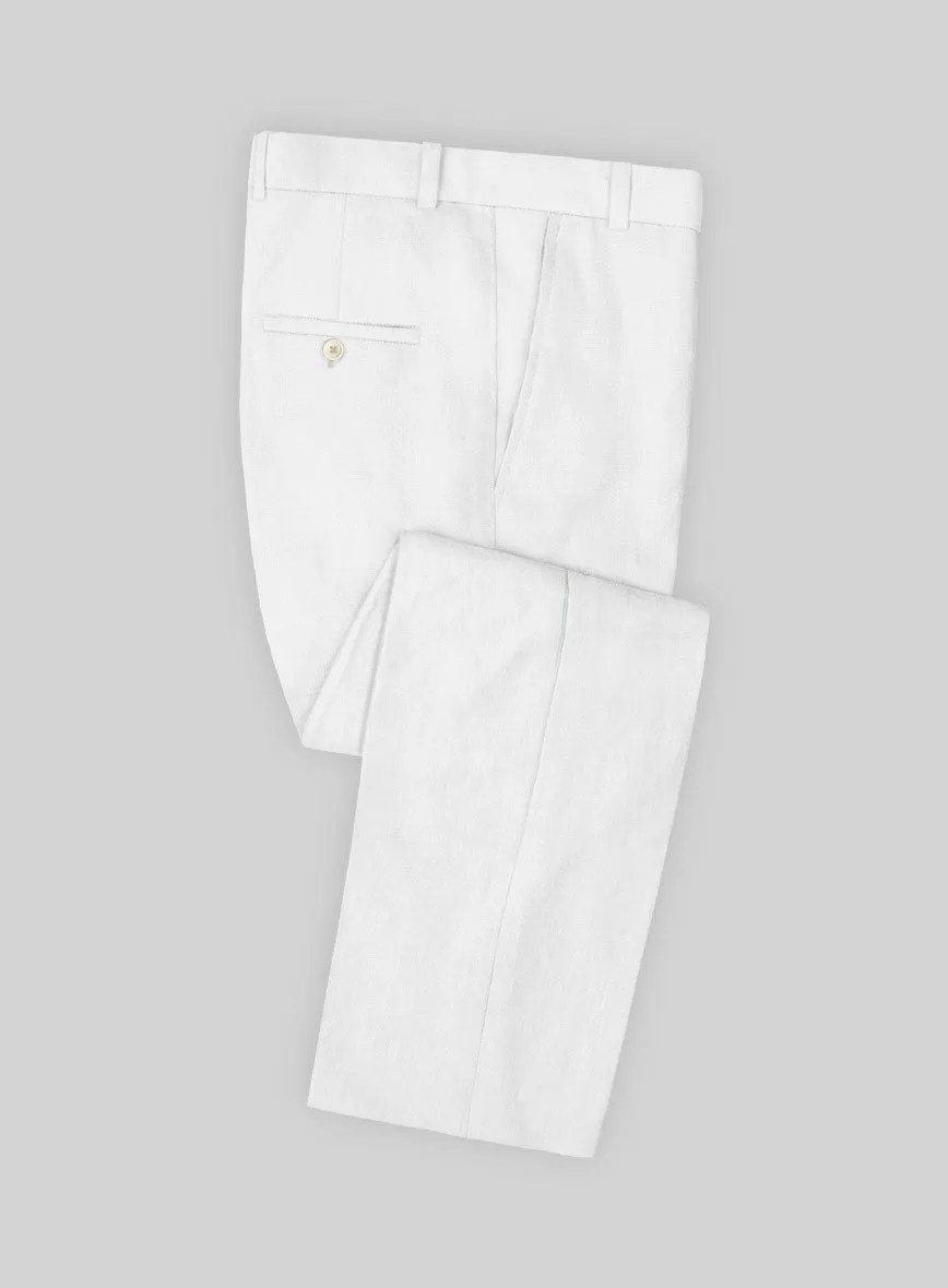 Stylbiella Natural White Linen Pants