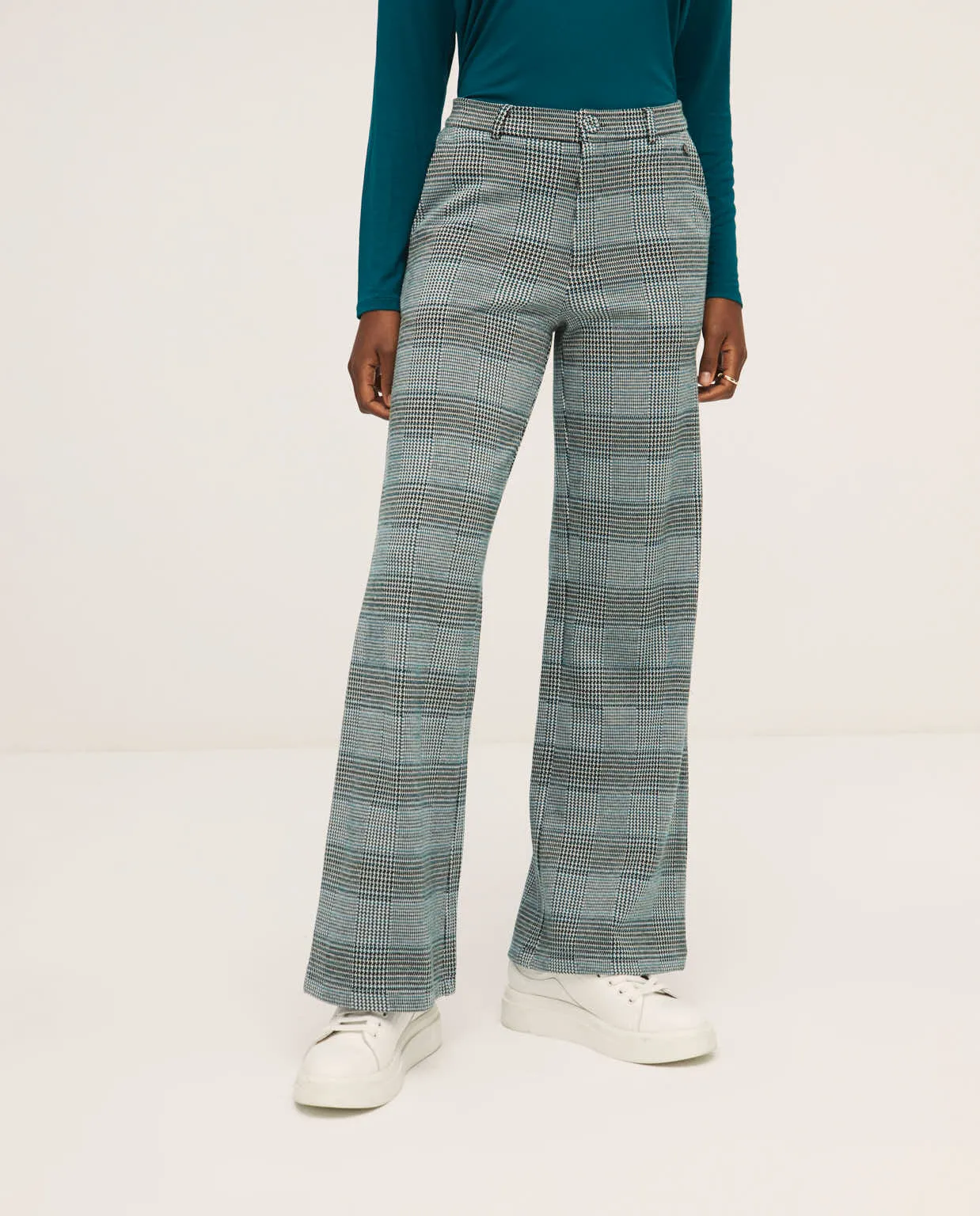 Surkana trousers masculline style petrol blue