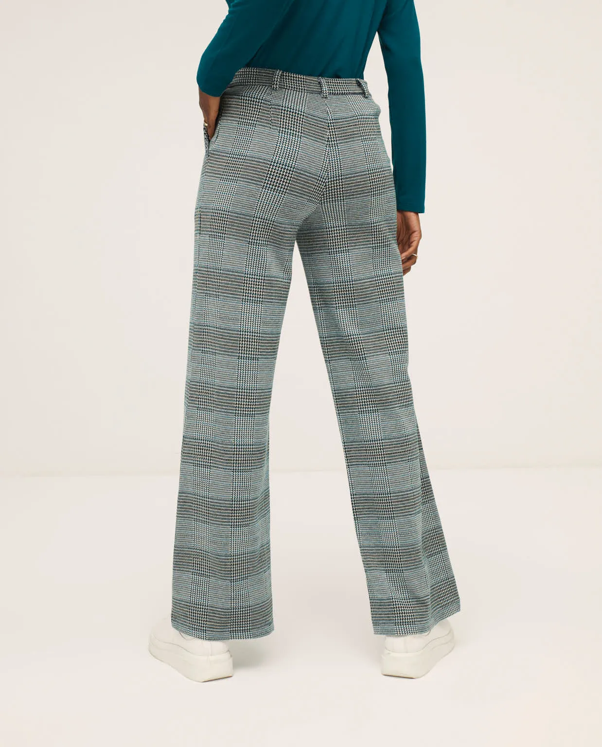 Surkana trousers masculline style petrol blue