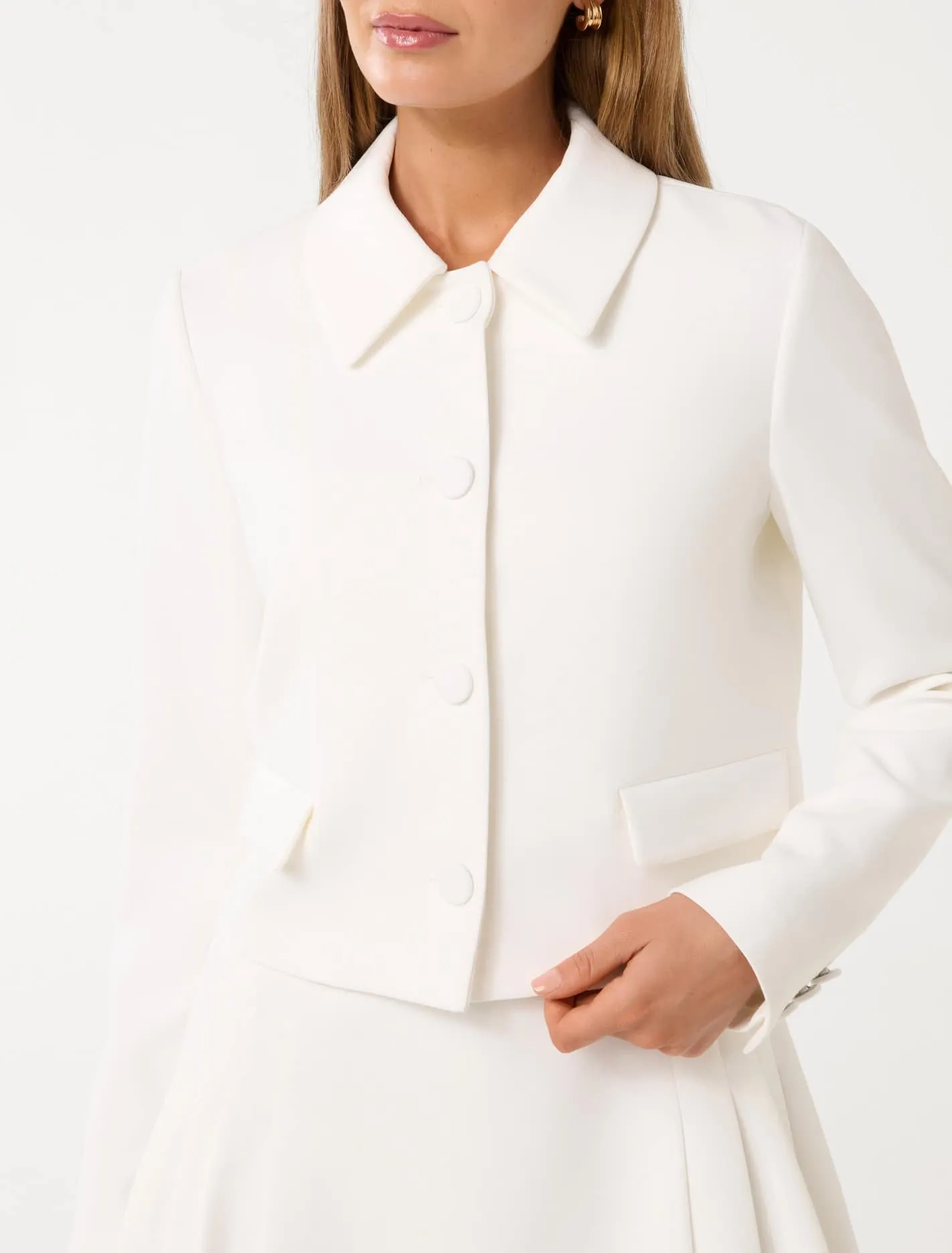 Tanya Cropped Top Collar Jacket