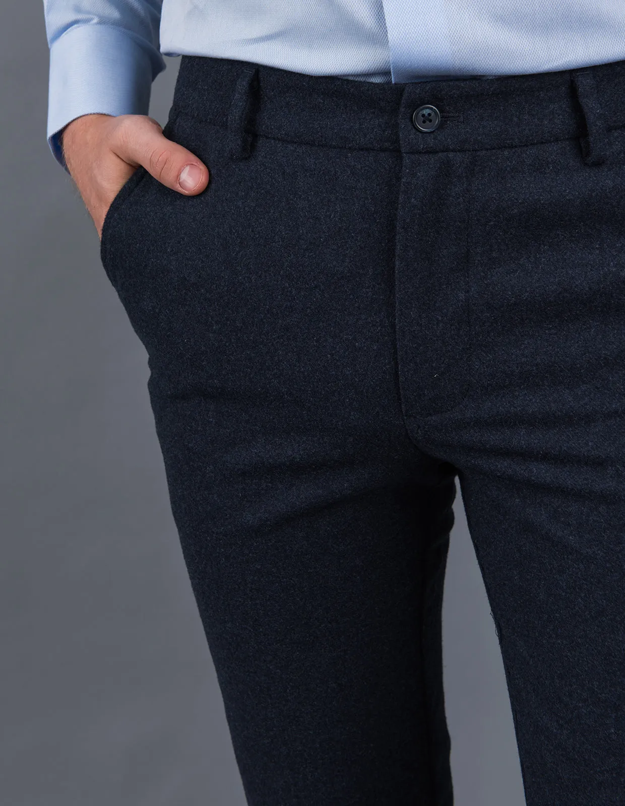 Tech Wools - Brushed Navy | Chino