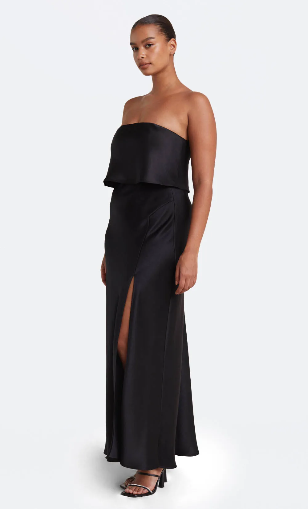 THE DREAMER STRAPLESS TOP  - BLACK