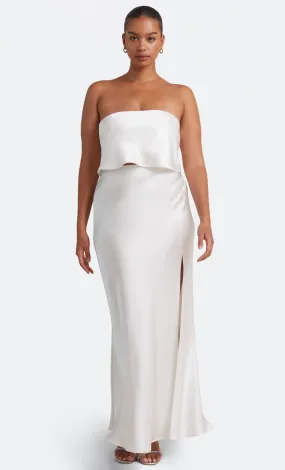 THE DREAMER STRAPLESS TOP  - IVORY