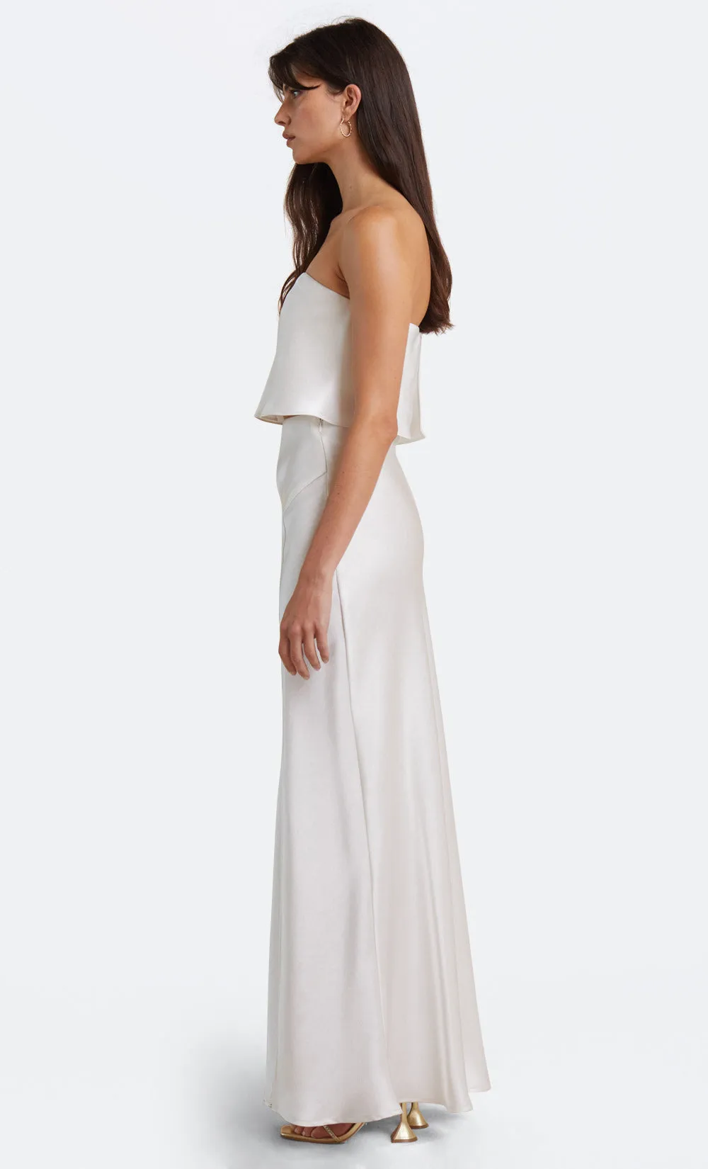 THE DREAMER STRAPLESS TOP  - IVORY