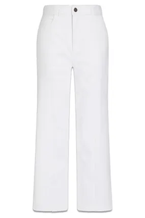 The High-rise Flared Jeans White