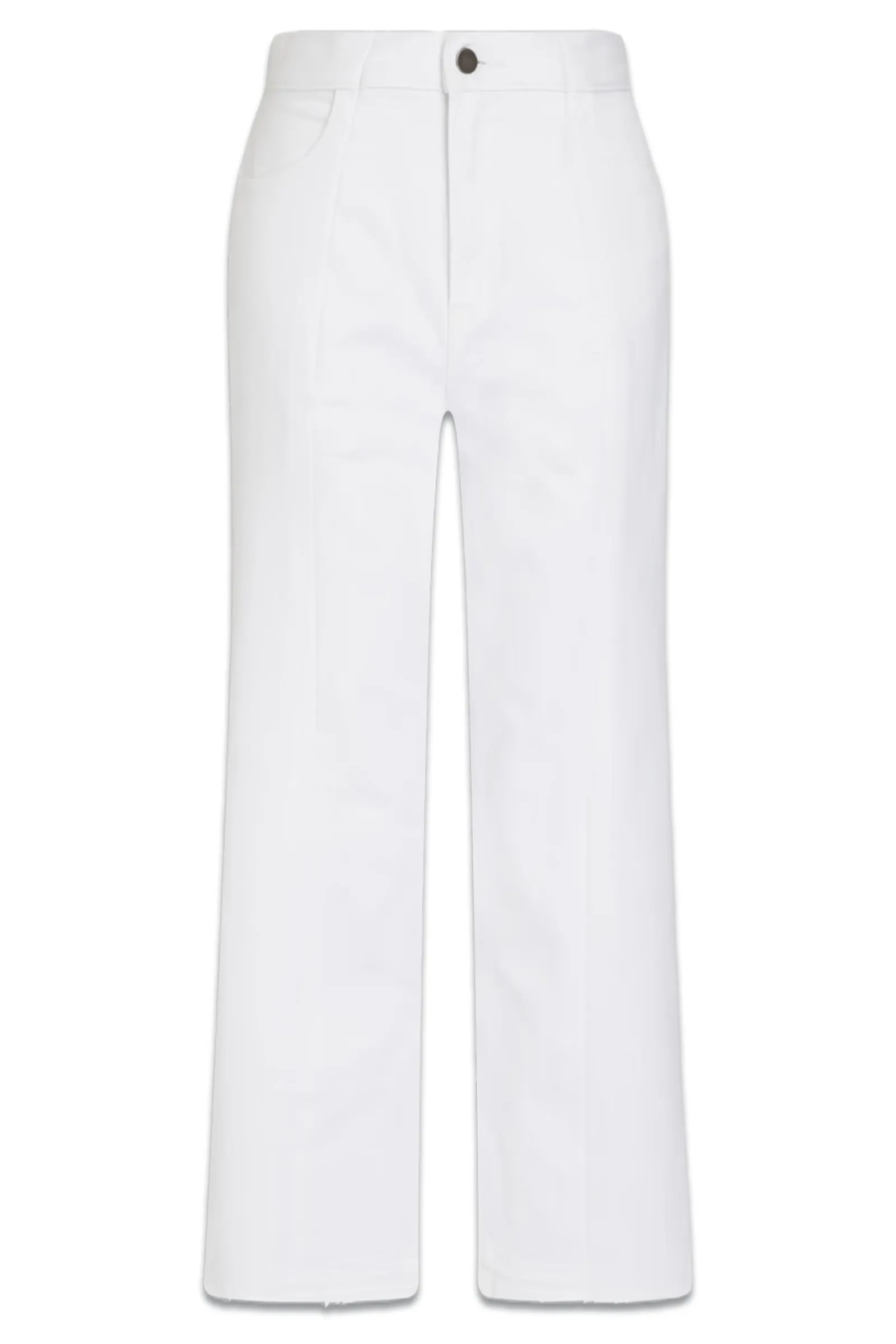 The High-rise Flared Jeans White