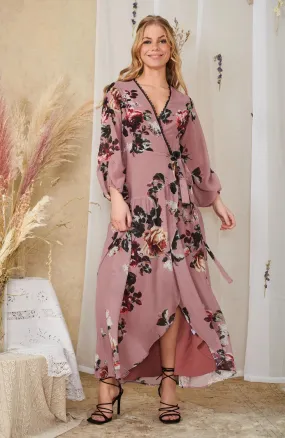 The Minnie Wrap Maxi Wrap Dress