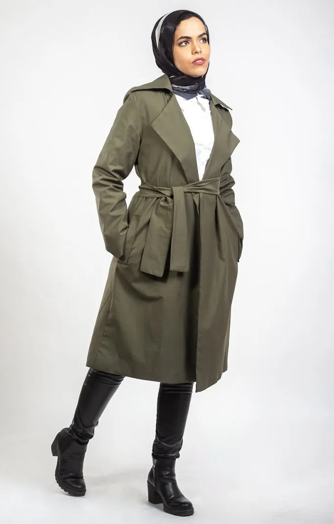 Trench Coat - Army Green