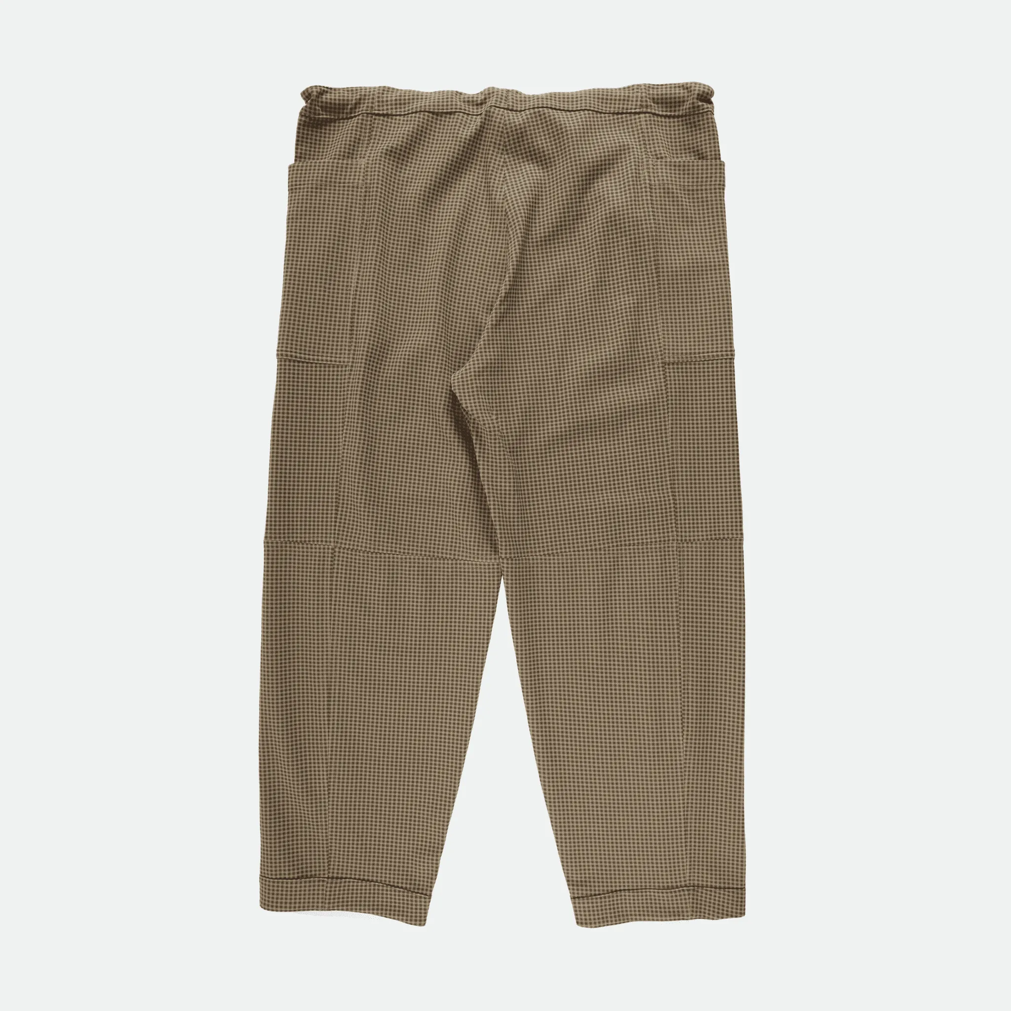 ts(s) - Gingham Reversible Trousers Beige/Brown