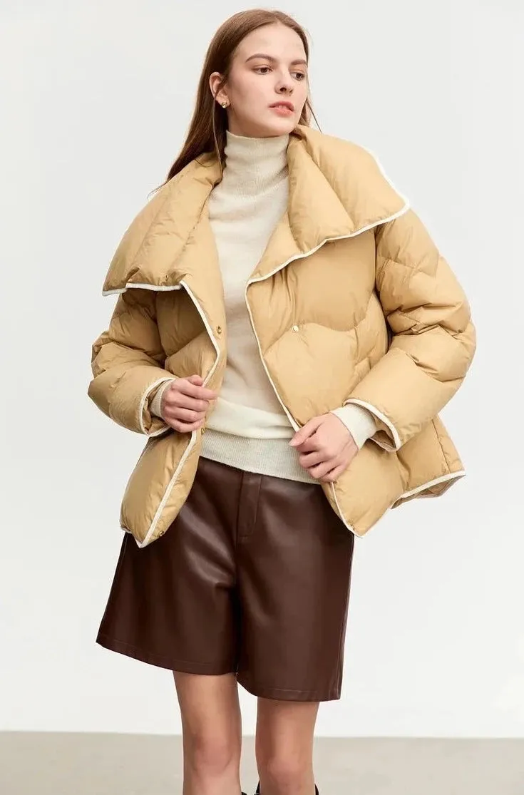 Turn Down Collar Loose Coat