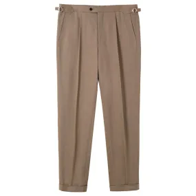 TWILL COTTON TROUSERS by BRISBANE MOSS - 10 colors