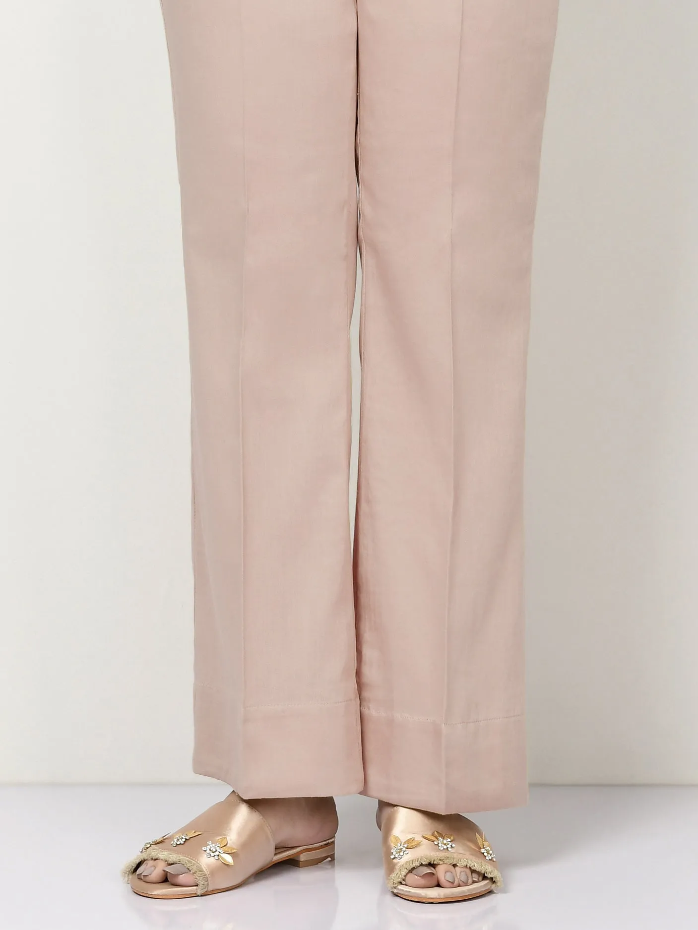 Unstitched Cambric Trouser - Light Pink