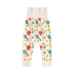 Vauva FW23 - Baby Unisex Fruit All Over Print Cotton High Waist Trousers