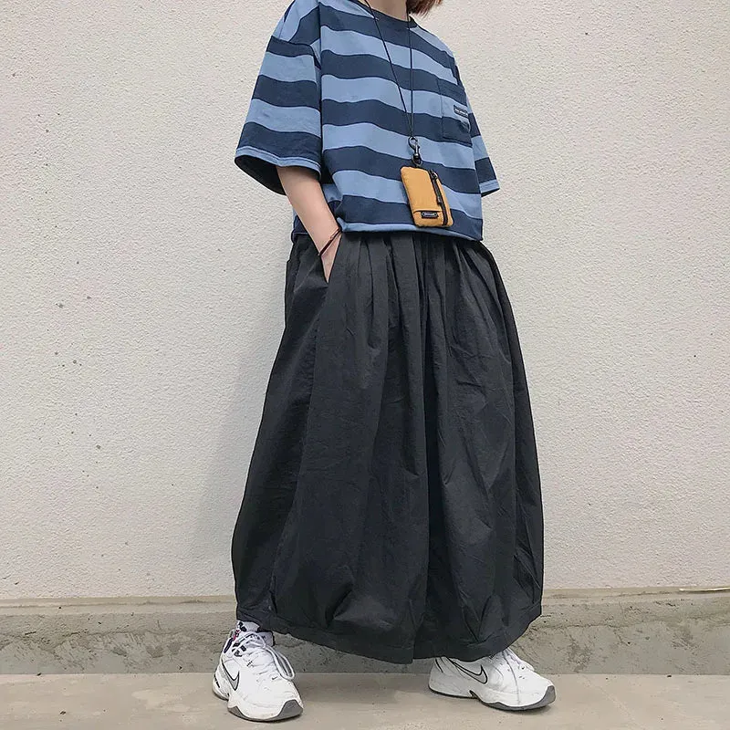 Wiaofellas  -  Cotton Linen Harem Pants Punk Men Baggy Japanese Darm Style Joggers Mens Ins Hip Hop Crotch Wide Leg Pants Long Loose Trousers