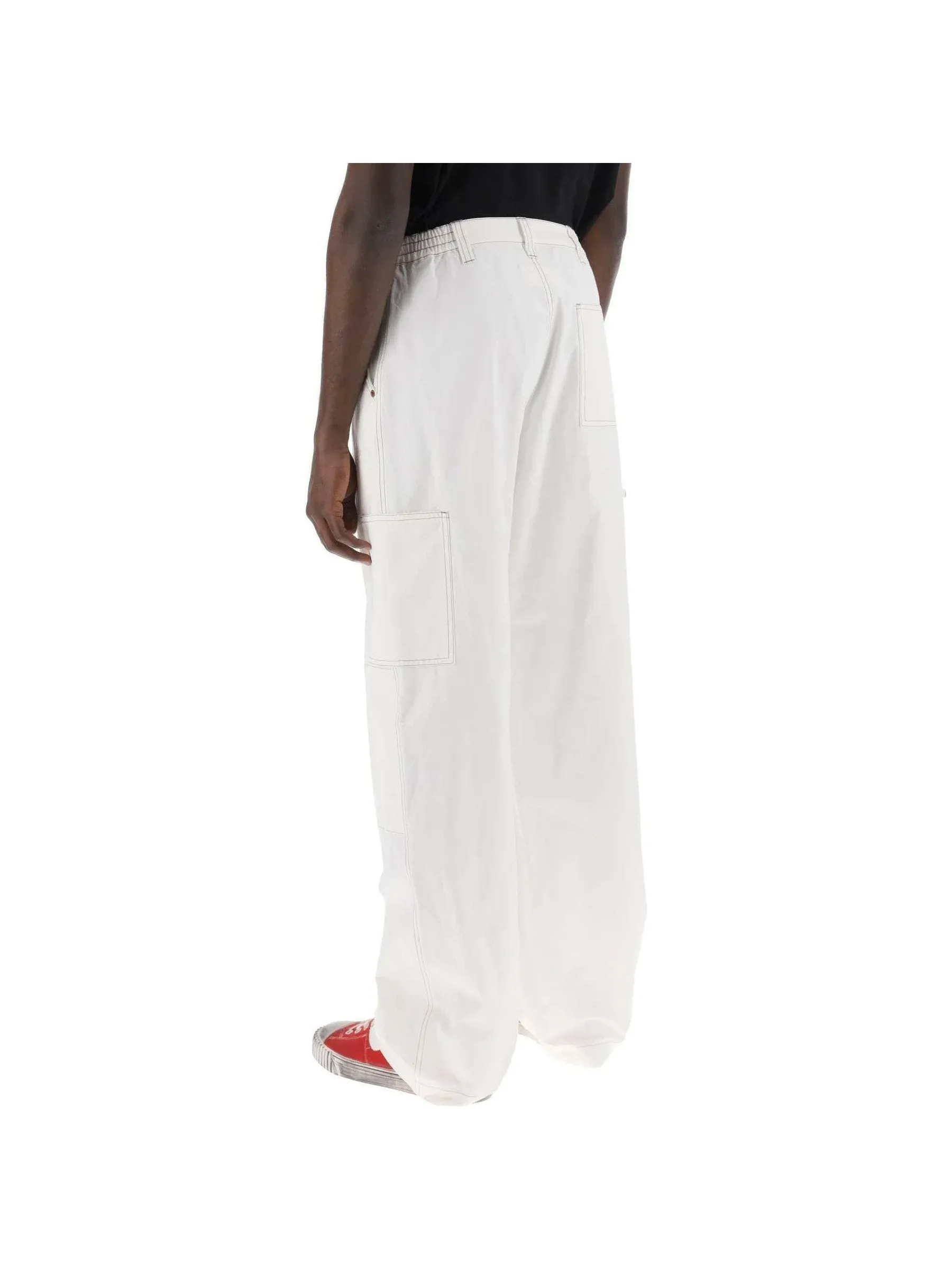 Wide-Leg Trousers - Canvas